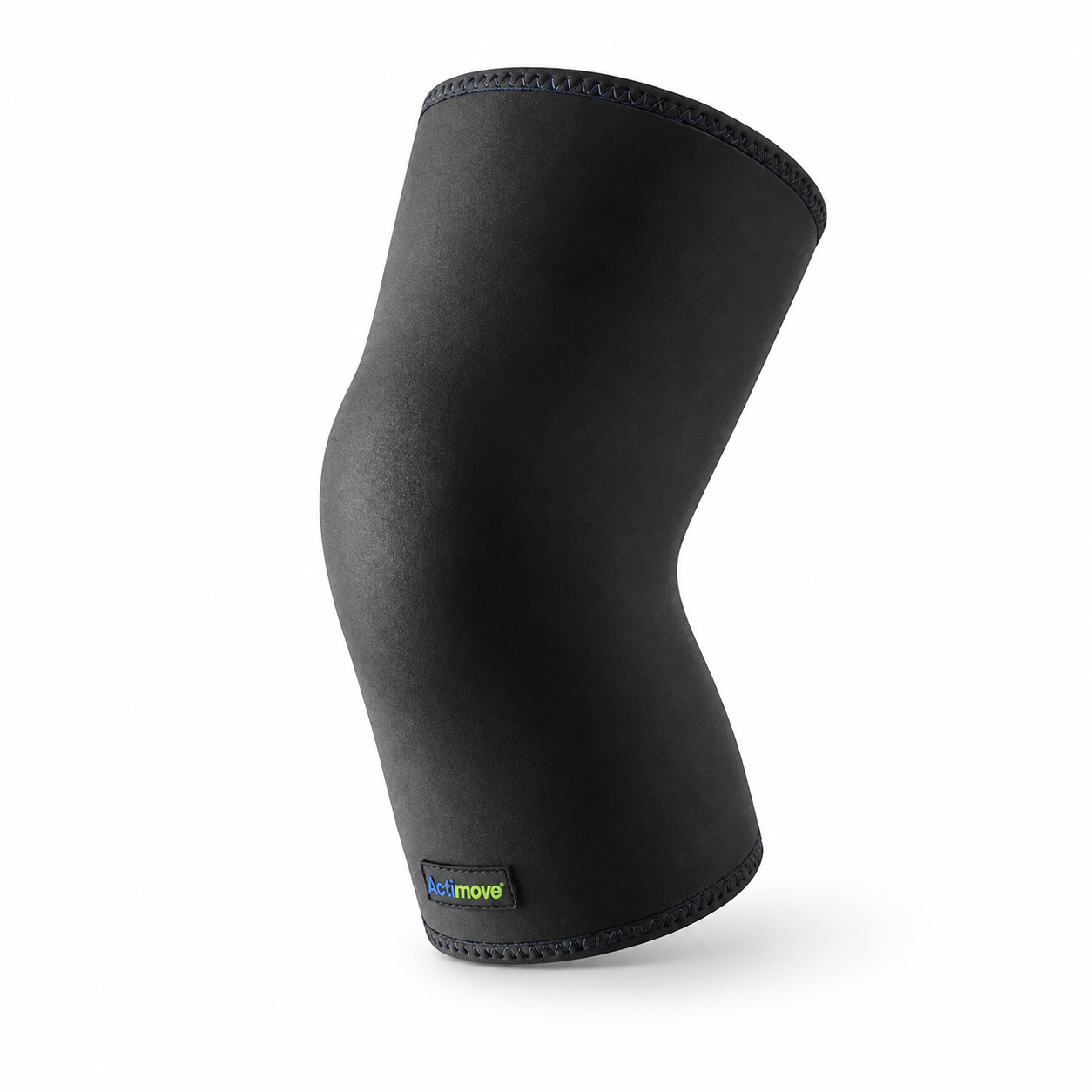 Soporte de rodilla Actimove Sports Edition talla L con estabilización de la patela, diseñado para brindar compresión y soporte durante la actividad física.