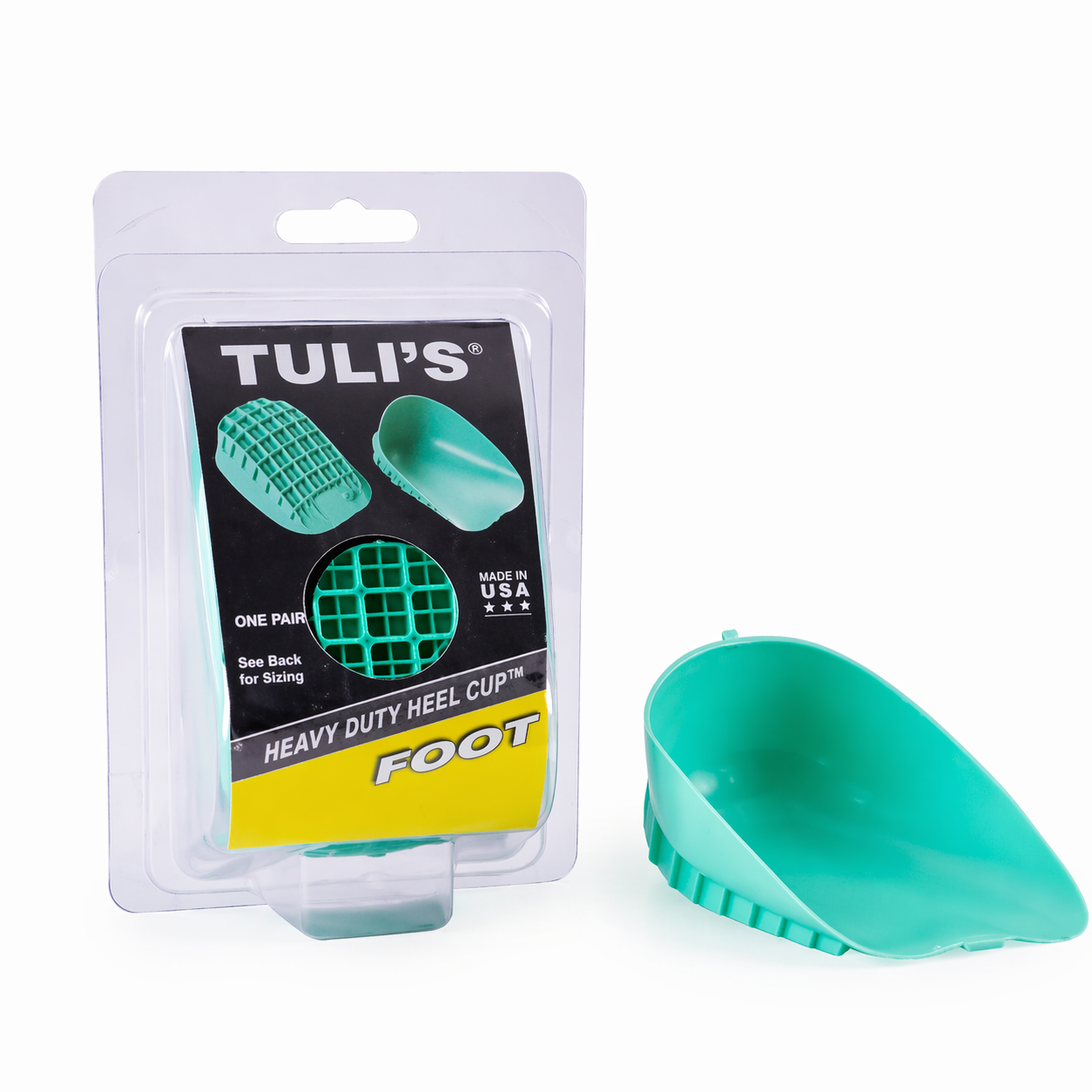 Talonera ortopédica Tuli’s Heel Cup heavy duty para alivio del dolor en el talón