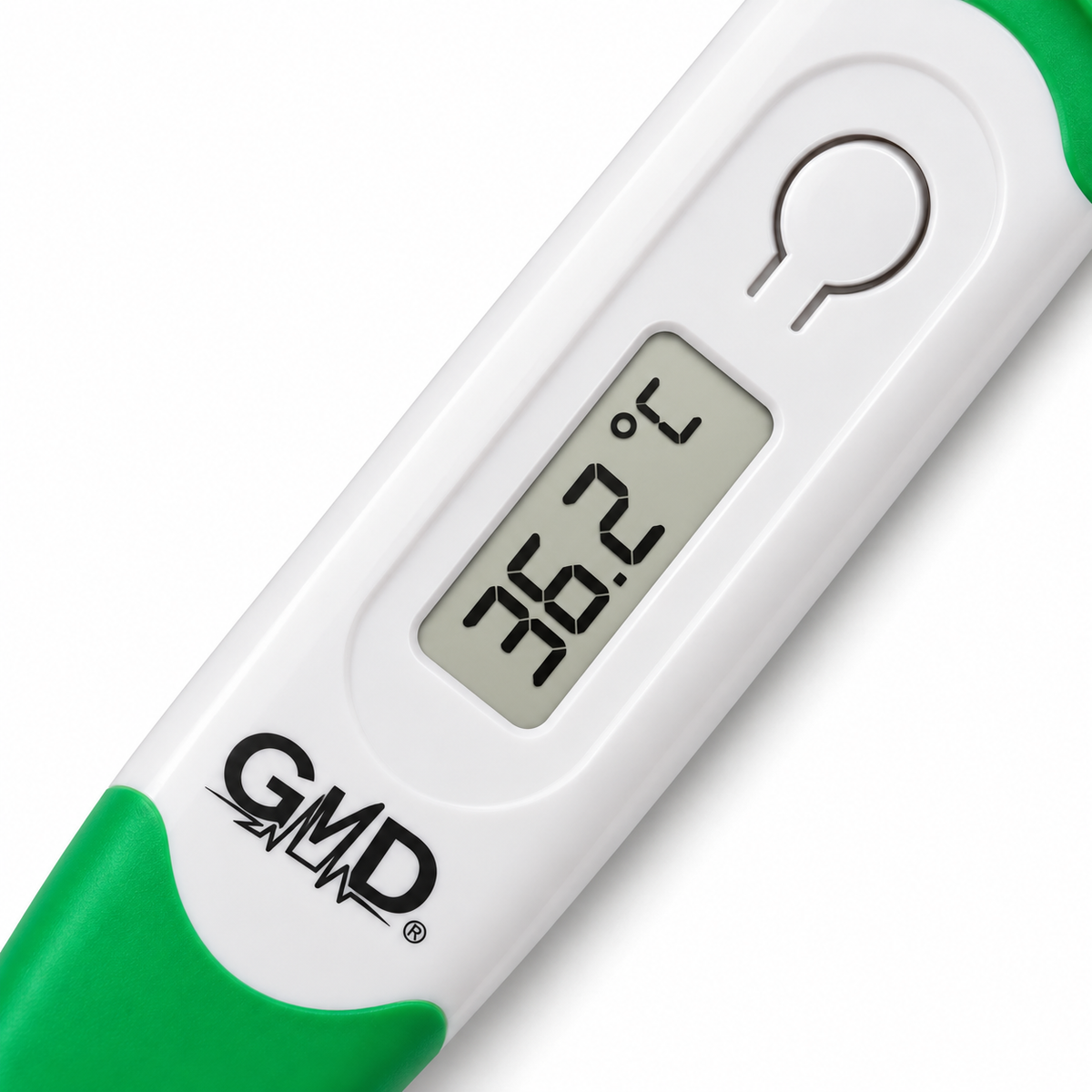 Termómetro GMD digital pediátrico con diseño de rana, referencia FD-4625-R, ideal para la medición de temperatura en niños.