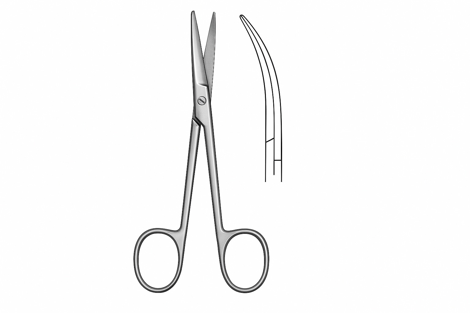 Tijera Curva Mayo 14.5 cm Ref. 03302940 Profesional