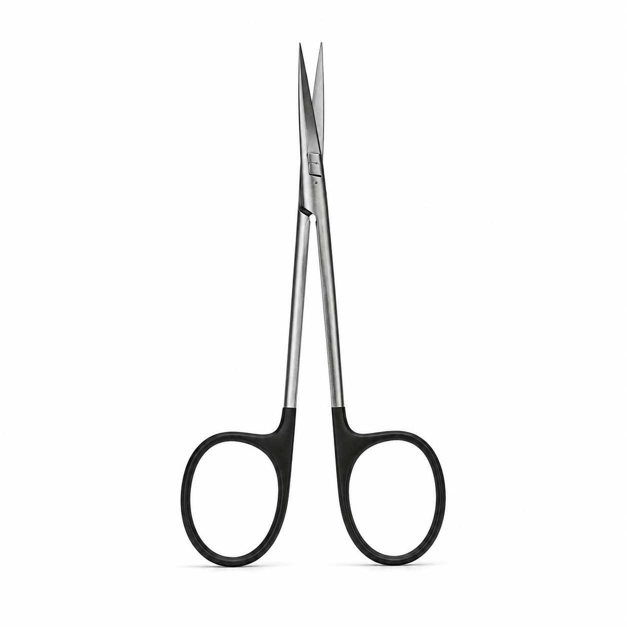 Tijera Iris recta de 11 cm referencia 03302872 para uso hospitalario y procedimientos médicos de precisión.
