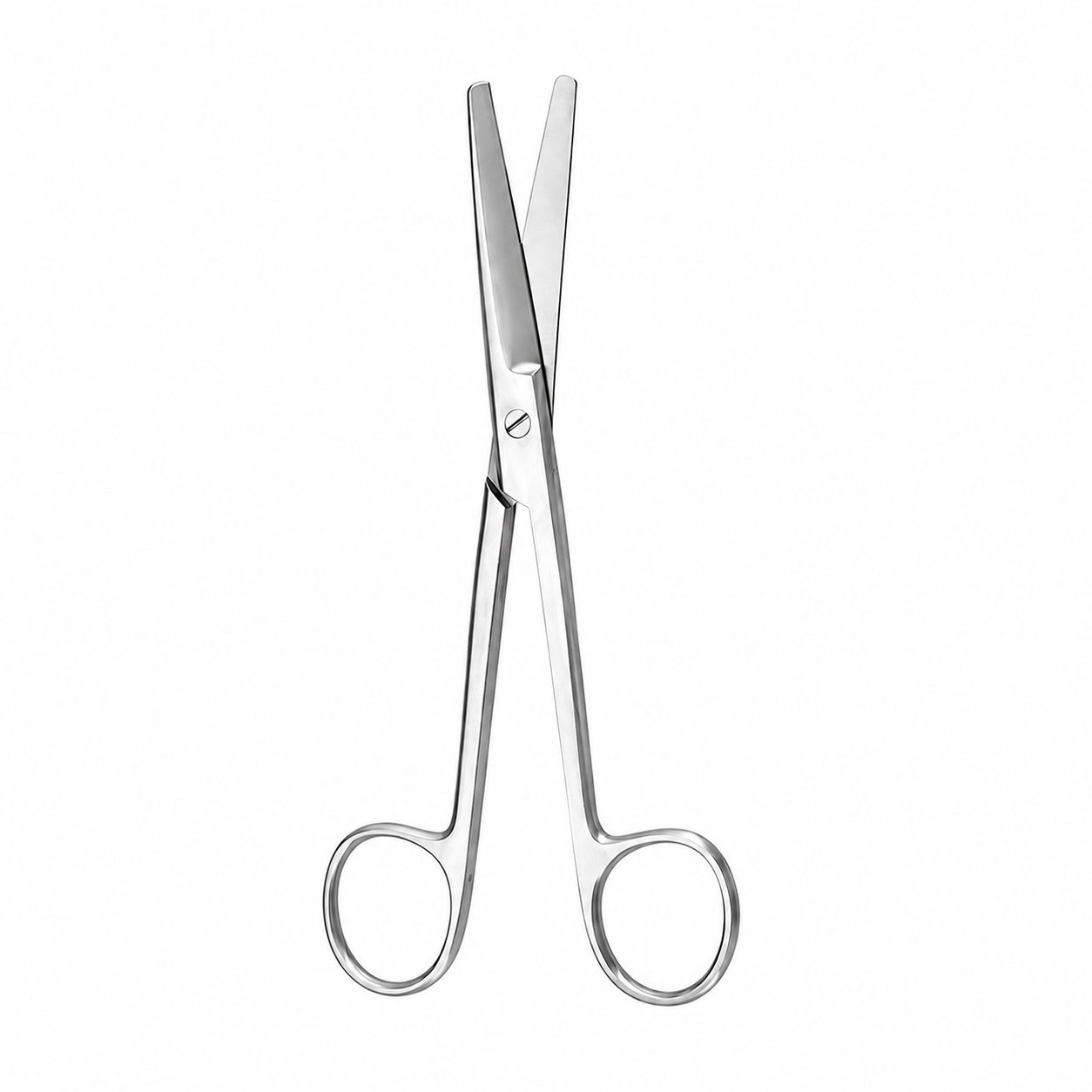 Tijera quirúrgica Mayo recta 14.5 cm fabricada en acero inoxidable con acabado profesional.