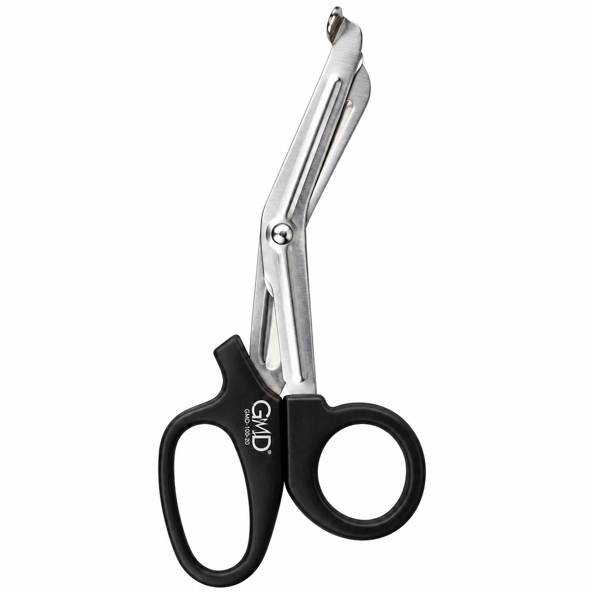 Tijeras cortatodo Basic GMD de 7.5 pulgadas, color negro y acero inoxidable, referencia GMD-100-20, diseñadas para un corte práctico y resistente.