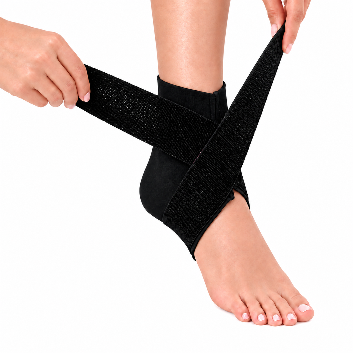Tobillera cerrada con banda Medivaric talla XL, referencia O749P0404, diseñada para brindar soporte, compresión y estabilidad al tobillo.