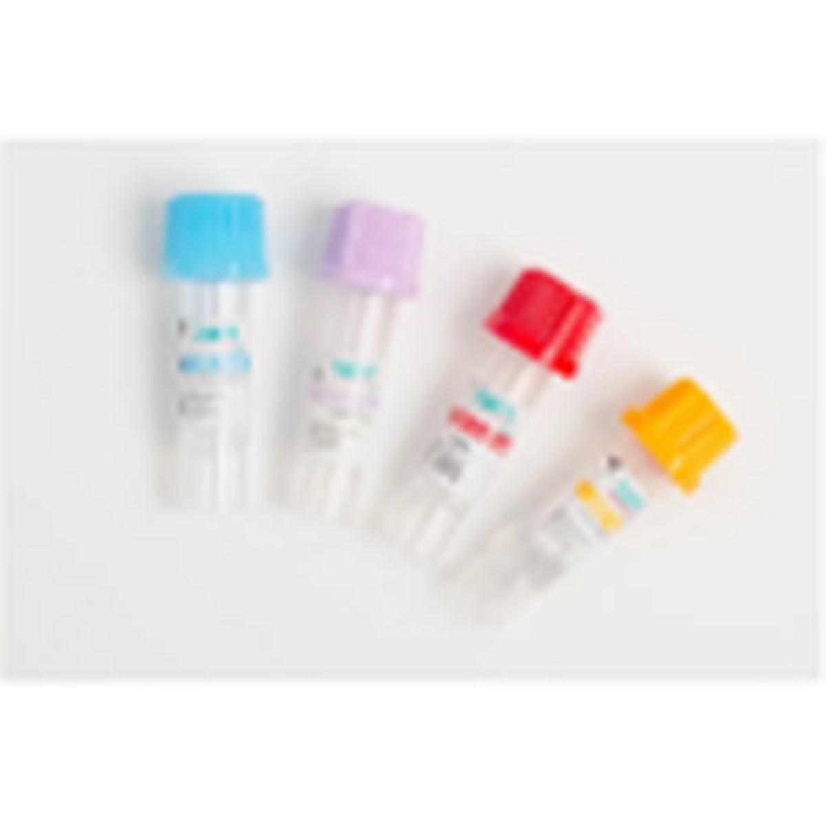 Tubo mini de recolección de sangre de 0.5 ml con tapa lila, fabricado en plástico PET, diseñado para extracción de muestras con EDTA K3.