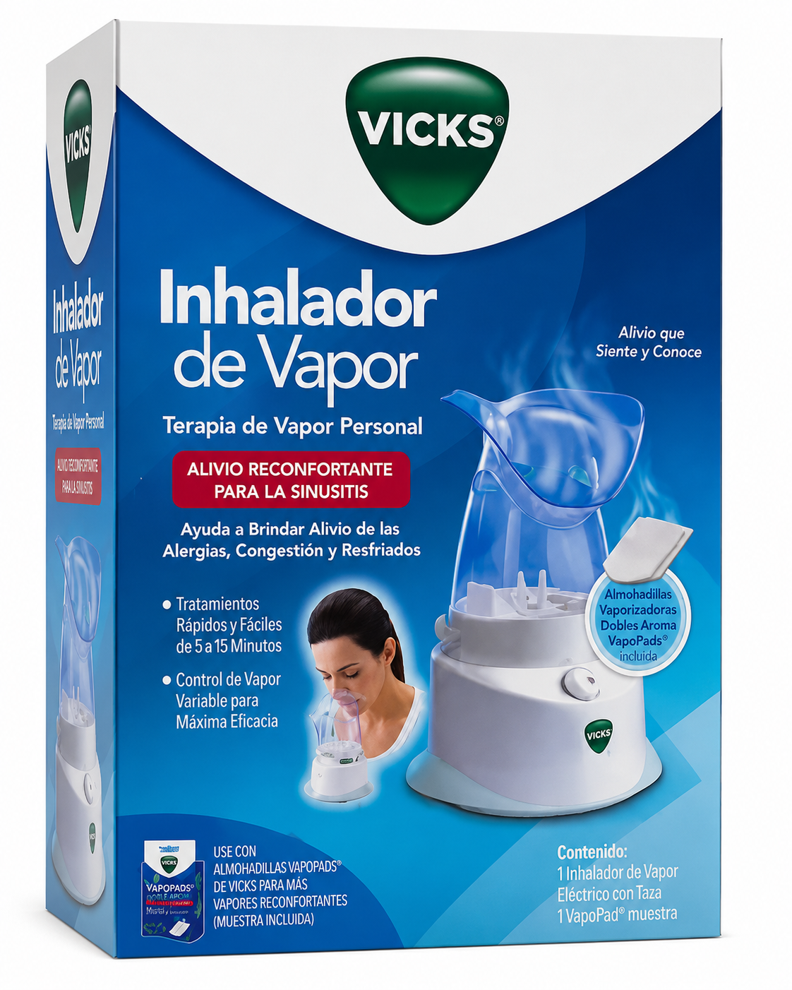 Vaporizador Facial Vick Inhalador Eléctrico Ref. 20451065