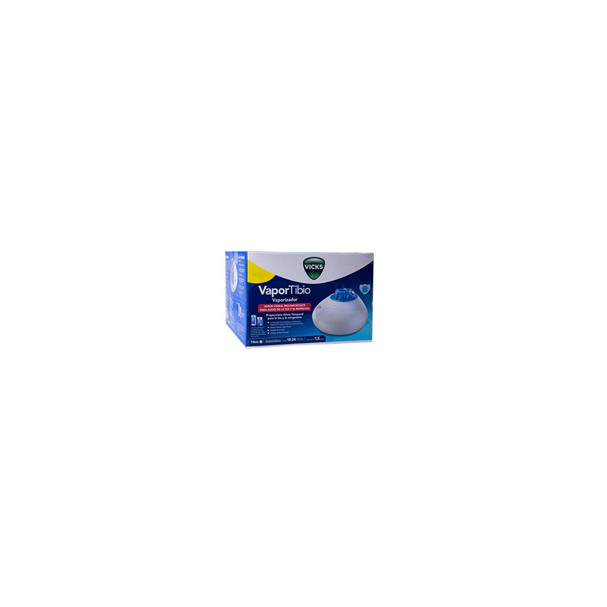 Vaporizador VICKS V150SGNLUPC, color blanco, con luz nocturna, diseño seguro y tecnología de almohadilla de doble aroma.