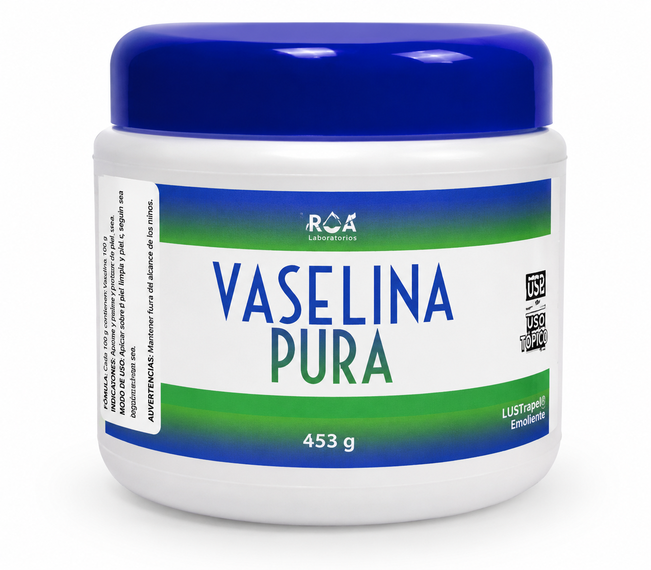 Vaselina Pura USP 453g Lustrapel - Lab Roa