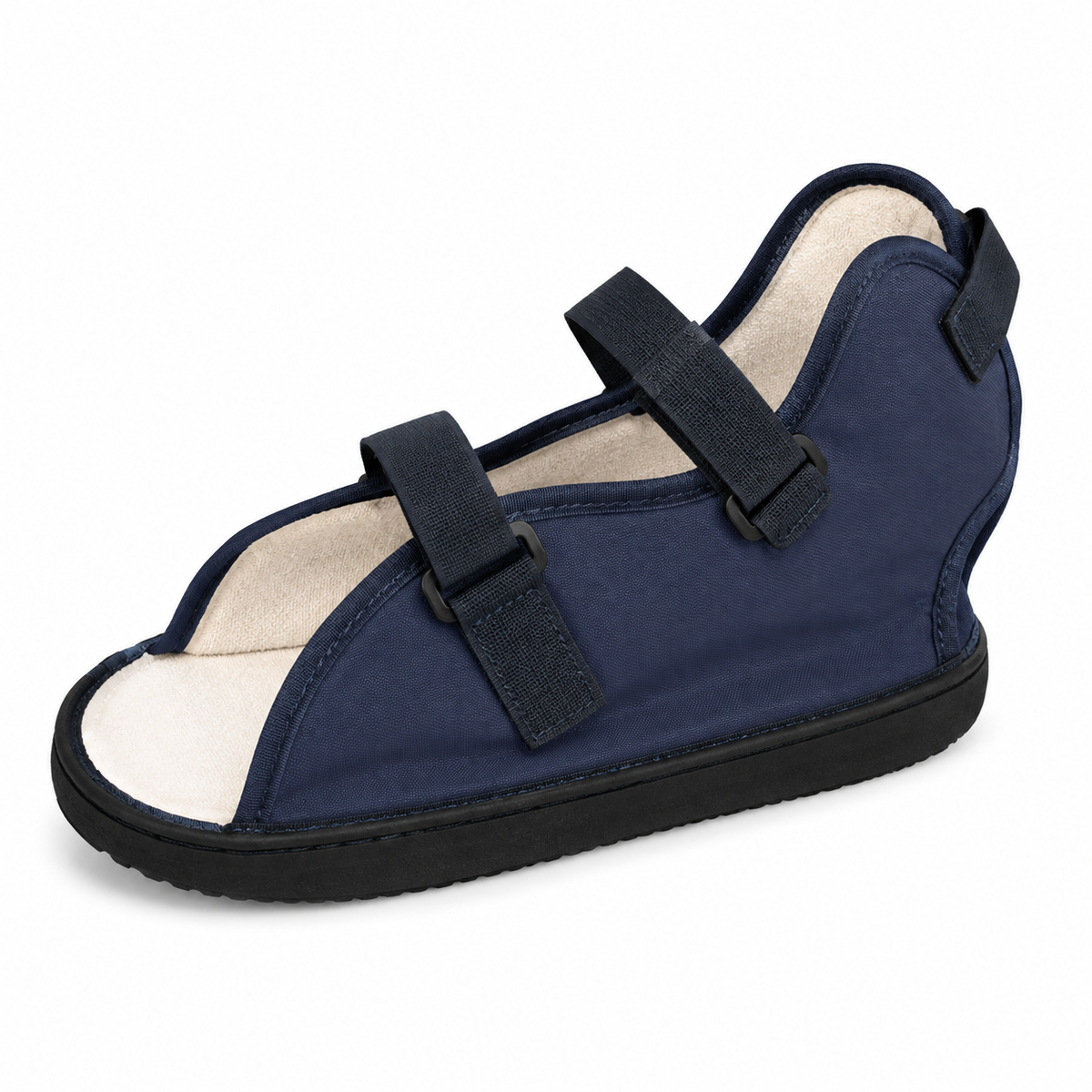 Zapato para yeso talla M, referencia 11115, diseñado para brindar protección, estabilidad y comodidad durante la movilidad.