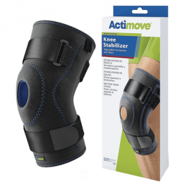 Actimove Rodillera Rótula Abierta Ajustable Negra Universal